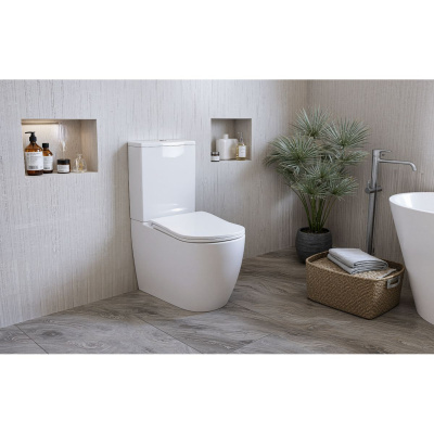 Унитаз-компакт D&K Munchen DT1567516 сиденье микролифт белый 675*390*860 мм