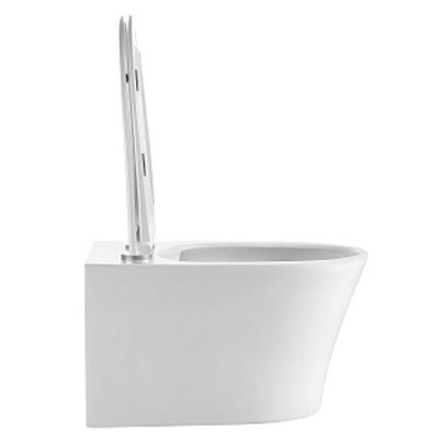 Унитаз подвесной безободковый (торнадо) D&K Bonn DT1706516,522*365*340мм, сиденье микролифт, белый