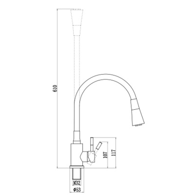 Смеситель для кухни Savol S-3002QM-06 графит (5)