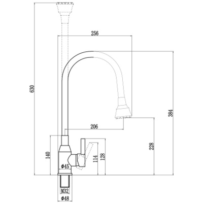 Смеситель для кухни Fmark FS8266A-04 хром, серый (6)
