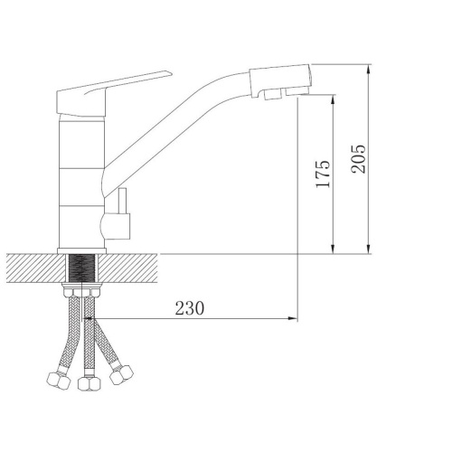 Смеситель для кухни Potato P4409