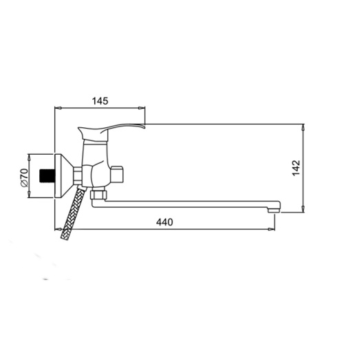 Смеситель для ванны Potato P22201