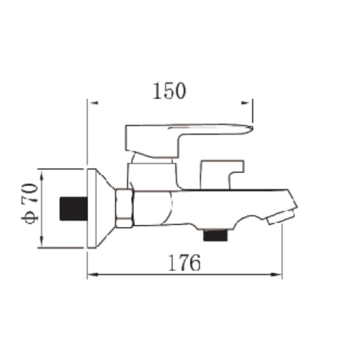 Смеситель для ванны Dikalan K2982 (D3170)