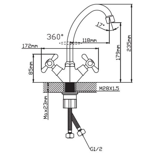 Смеситель для кухни Эверест B49-301