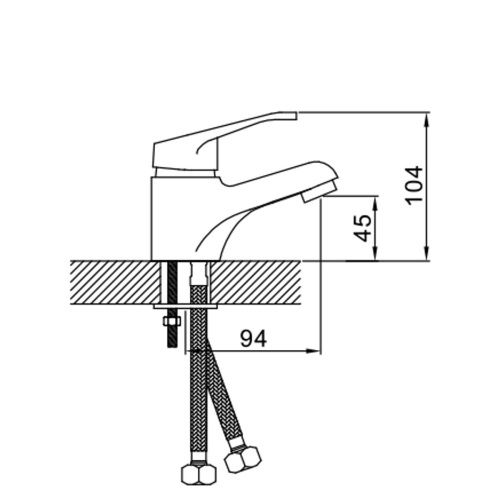 Смеситель для умывальника Эверест B10-028