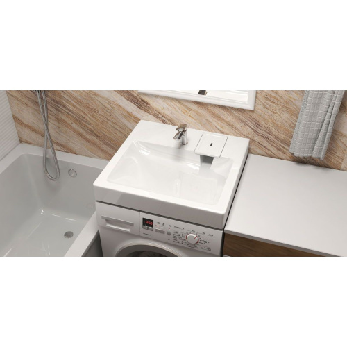 Раковина для ванной MARRBAXX Монако V51D1 над стиральной машиной с кронштейном