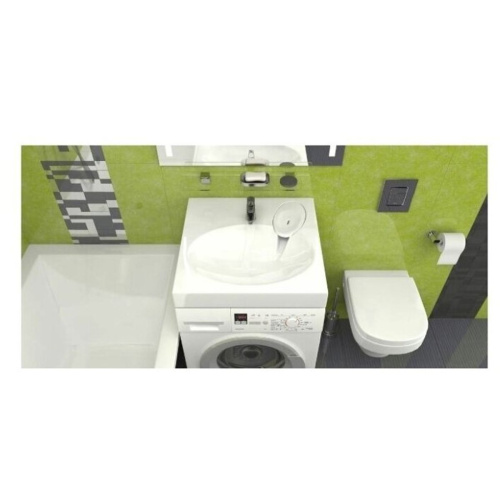 Раковина для ванной MARRBAXX Смайл V55D1 над стиральной машиной с кронштейном V55