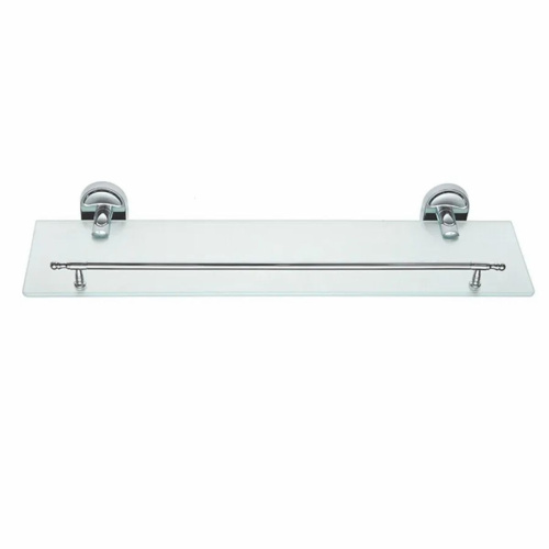 Полка для ванной Potato P2907 стекляная с ограничителем