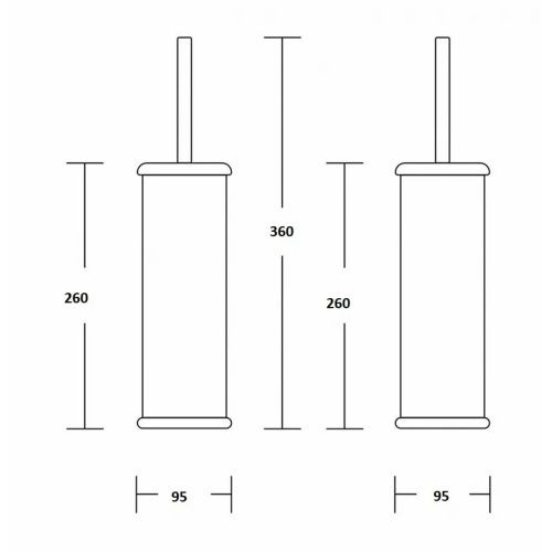 Ёршик для унитаза Potato P321-1 напольный