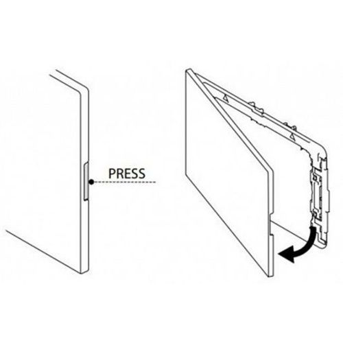 Панель смыва для инсталляции OLI Glam OLIpure 139180 хром матовый