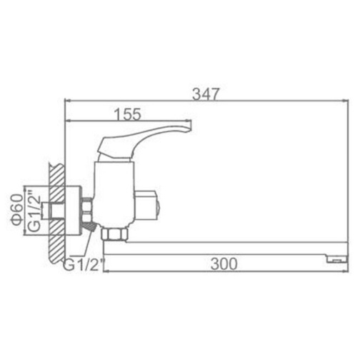 Смеситель для ванны Ledeme H42 L2242