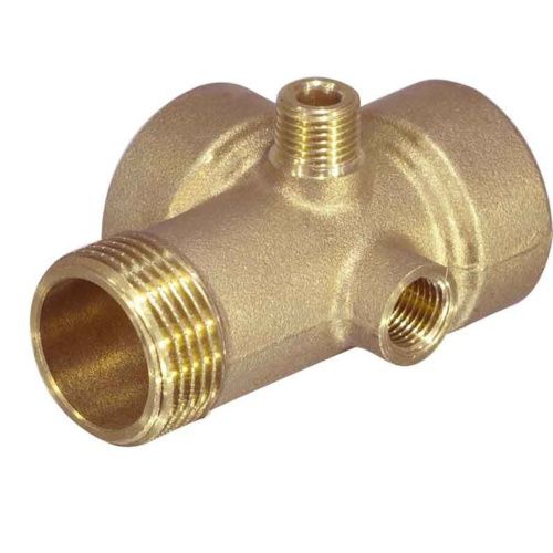 Штуцер 5-и выводной (80 мм) латунь ф1