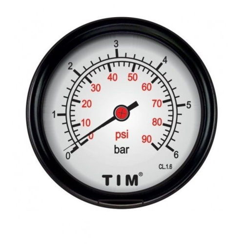 Манометр аксиальный TIM Y-50T-6 1/4