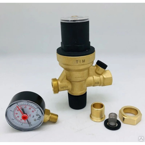 Клапан автоматической подпитки с манометром 1/2