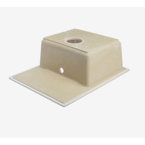 Мойка для кухни врезная BERGG Granit Анастасия Z150Q5 песочная из литьевого мрамора, 57.5*47 см без сифона