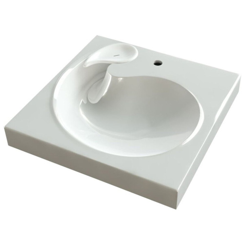 Раковина для ванной MARRBAXX Лилия V60D1 над стиральной машиной с кронштейном