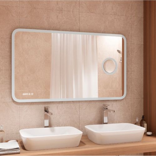 Зеркало для ванной Bliss ЗЛП463 1200х800 LED подсветка сенсорный выключатель с увеличительной линзой