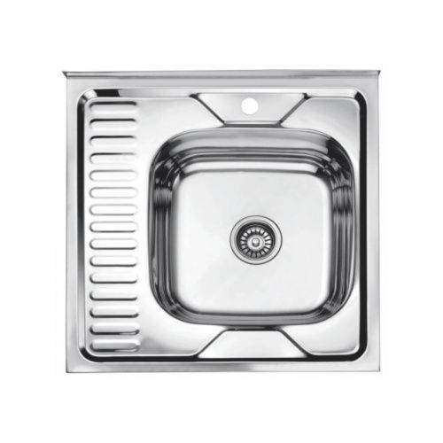 Мойка для кухни накладная LEDEME L96060-6R из нержавеющей стали, 60*60 см без сифона