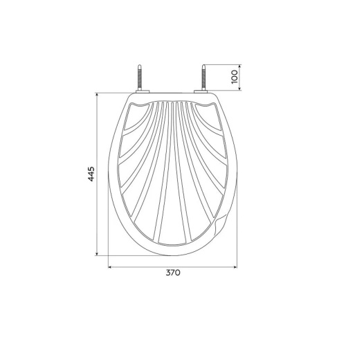 Сиденье для унитаза ОКЕАН Ракушка 04-403-00-01 Белое