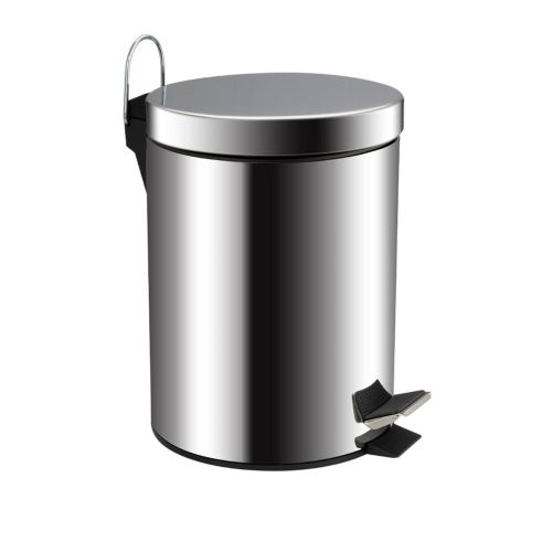 Ведро для мусора Санакс 105-P из нержавеющей стали с педалью 5л