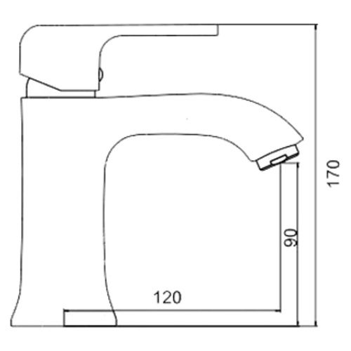 Смеситель для умывальника Ledeme H44 L1044