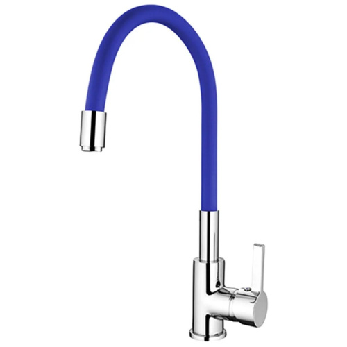Смеситель для кухни Ledeme Rainbow L4898-6 с гибким изливом синий