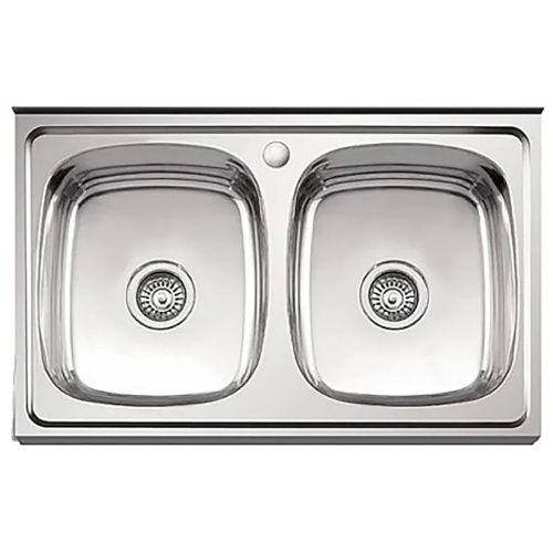 Мойка для кухни накладная LEDEME L98060B из нержавеющей стали, 80*60 см без сифона