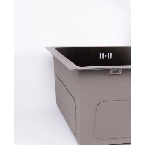 Мойка для кухни врезная MIXXUS MX7843/MX1512 черная из нержавеющей стали, 78х43 см 2 чаши с сифоном
