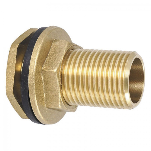 Штуцер (врезка) в бак (емкость) с прокладкой ф2