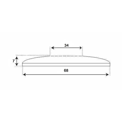 Отpaжaтeль плоский TIM K03-0704S 1