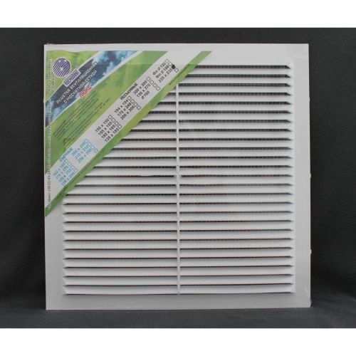 Космовент Решетка вентиляционная 250х250 в рамке с москитной сеткой пластиковая белая арт.ЛР250 (65)