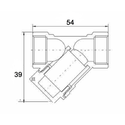 Фильтр магистральный TIM BL5800 косой для грубой очистки