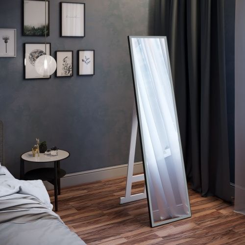 Зеркало напольное Tower Black ЗЛП1095 450х1750 LED подсветка сенсорный выключатель