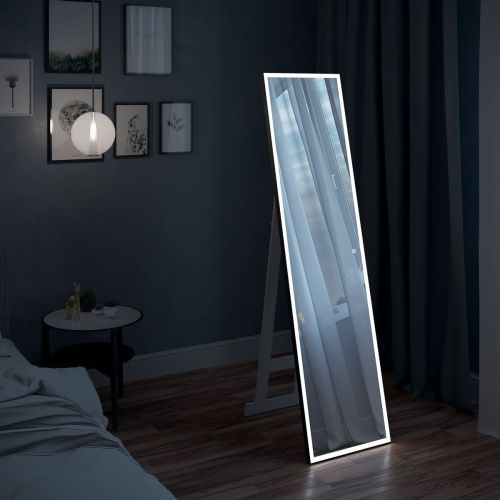 Зеркало напольное Tower Black ЗЛП1095 450х1750 LED подсветка сенсорный выключатель