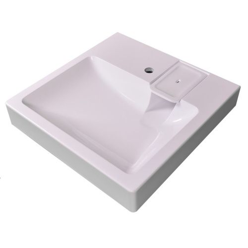 Раковина для ванной MARKO Стандарт 60 над стиральной машиной с кронштейном