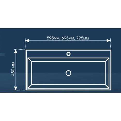 Раковина для ванной MARKO Слим 60 5018600