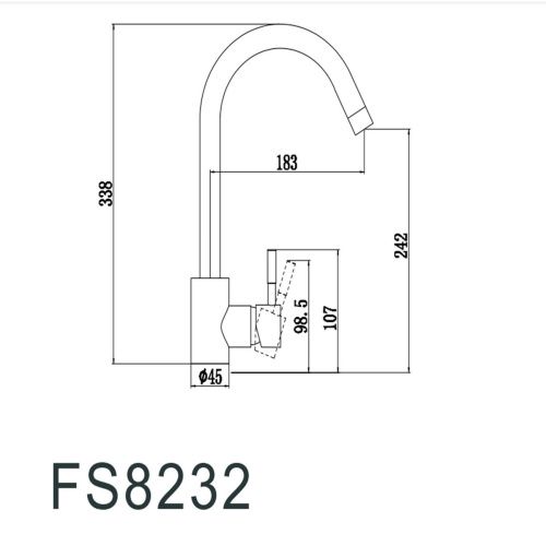 Смеситель для кухни Fmark FS8232 сатин
