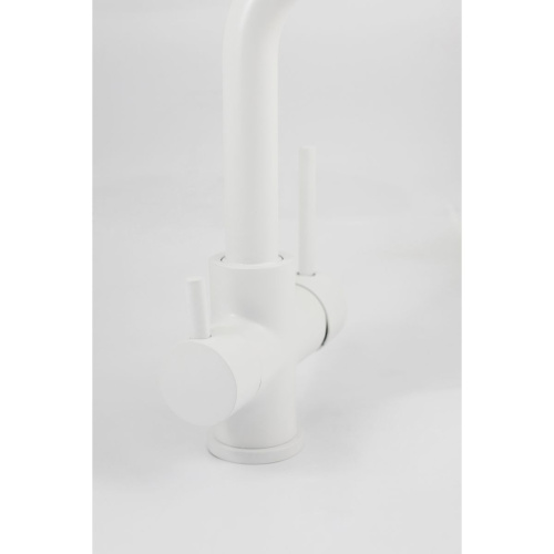 Смеситель для кухни Gross Aqua Ecolife 3120609MW с подключением к фильтру воды белый