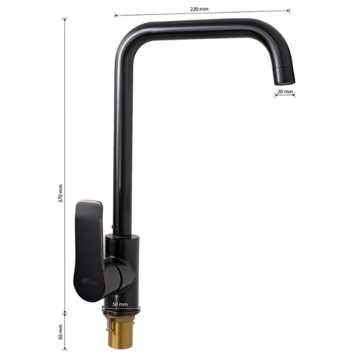 Смеситель для кухни GFmark 5754 под состаренную медь