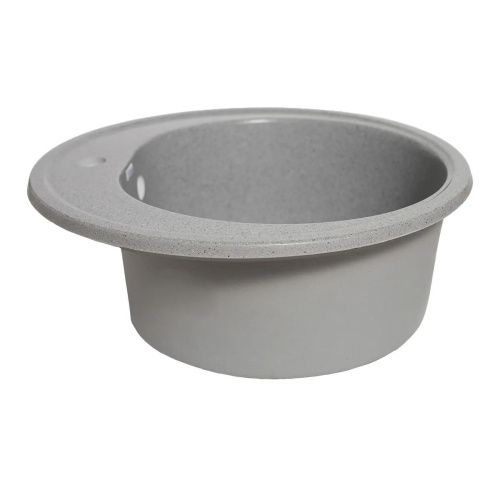 Мойка для кухни врезная Агата AG7C3 серая из кварца, 50*50 см без сифона