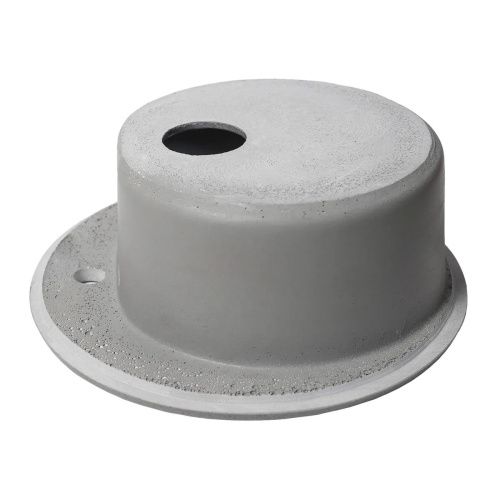 Мойка для кухни врезная Агата AG7C3 серая из кварца, 50*50 см без сифона
