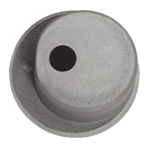 Мойка для кухни врезная Агата AG7C3 серая из кварца, 50*50 см без сифона
