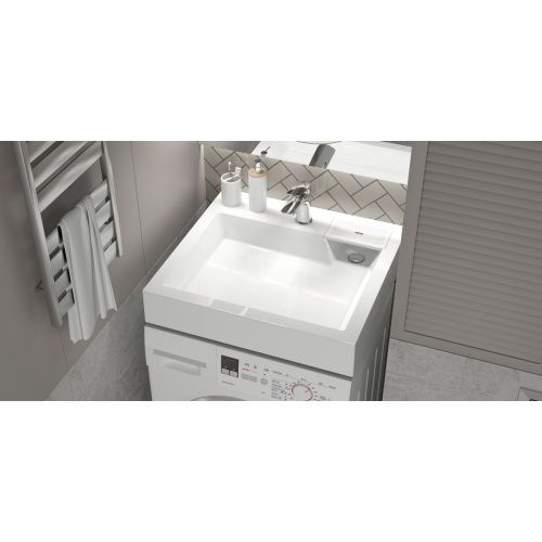 Раковина для ванной MARRBAXX Энигма V62 (сигн.бел.) Granit  Д-600мм, Ш-550мм, Г-110мм