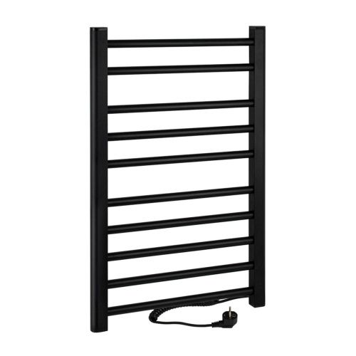 Полотенцесушитель BRIMIX 08030B Черный матовый электрический лесенка 800 х 500 х 90 мм на 10 перекладин из алюминия 260 W