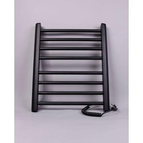 Полотенцесушитель BRIMIX 08061B Черный матовый электрический лесенка 600 х 500 х 100 мм на 8 перекладин 190 W