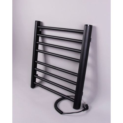 Полотенцесушитель BRIMIX 08061B Черный матовый электрический лесенка 600 х 500 х 100 мм на 8 перекладин 190 W