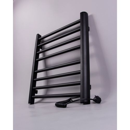 Полотенцесушитель BRIMIX 08061B Черный матовый электрический лесенка 600 х 500 х 100 мм на 8 перекладин 190 W