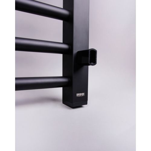 Полотенцесушитель BRIMIX 08061B Черный матовый электрический лесенка 600 х 500 х 100 мм на 8 перекладин 190 W