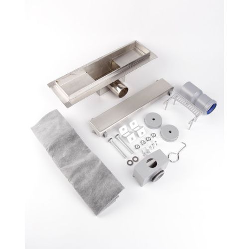 Желоб Dikalan водоотводящий с перфориванной решеткой из нерж. стали 30 см D61730