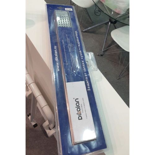 Желоб Dikalan водоотводящий с первфориванной решеткой из нерж. стали 90 см D7629